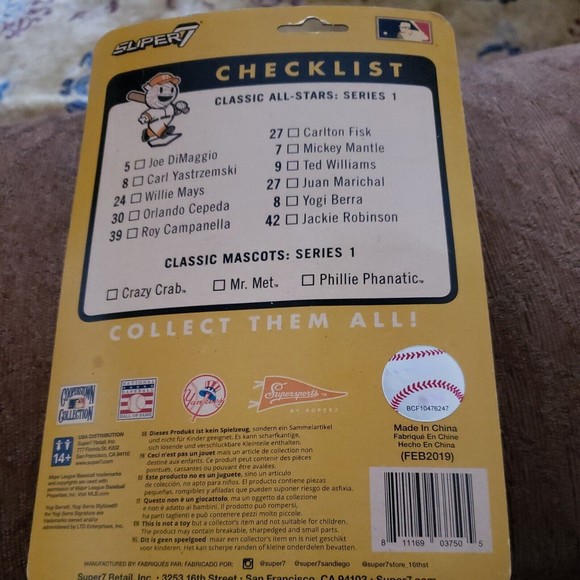 Yogi Berra Catcher by Super7 Classic All-Stars New York Yankee Action MLB Figure - Picture 3 of 5